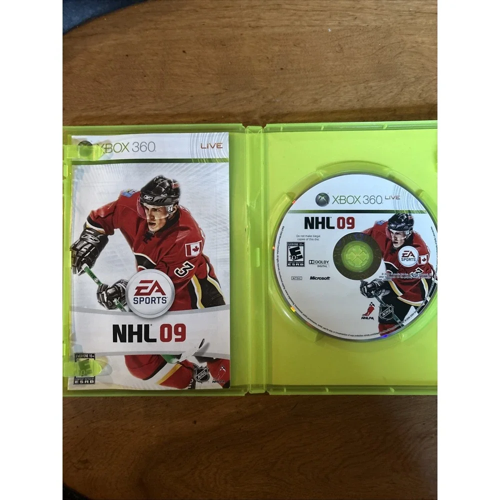 NHL 09 - Microsoft Xbox 360 Complete In Box Dolby Digital Super Fun